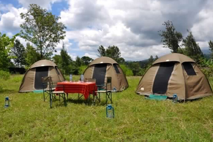 Camping in Uganda